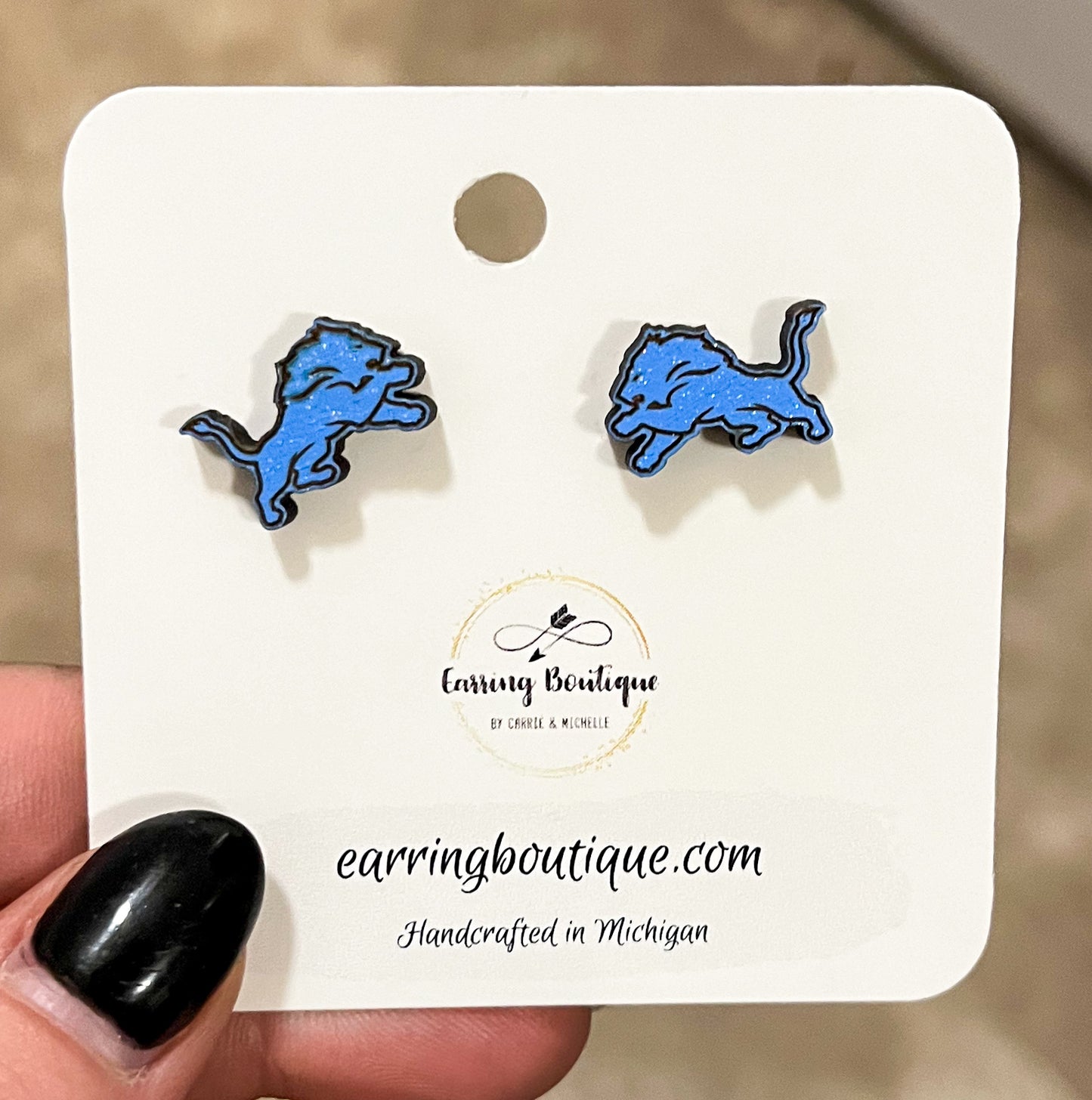 Lions earrings