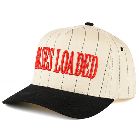 C.C BASES LOADED Letter Stripe Pattern Trucker Cap