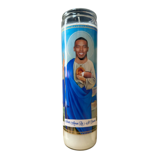 Amon St. Ra Brown Devotional Prayer Saint Candle