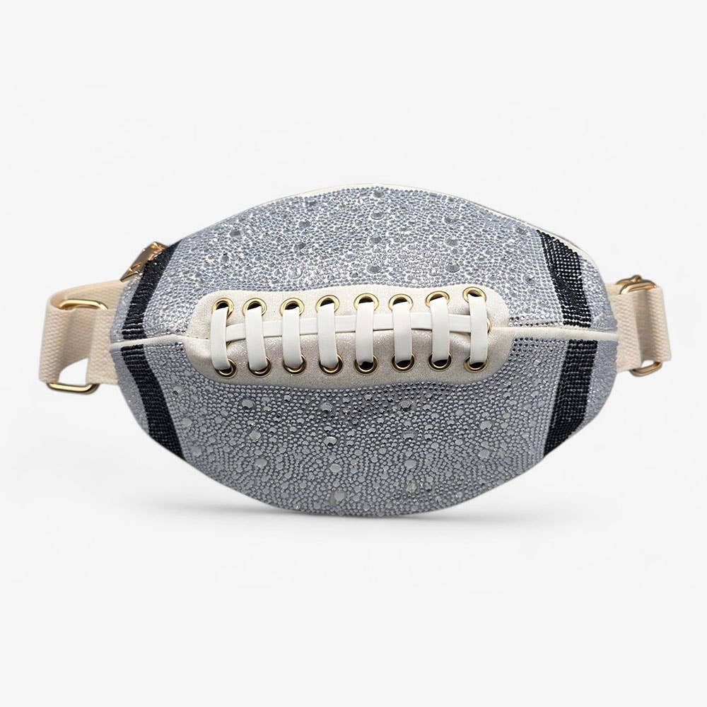 Rhinestone Football Fanny Pack