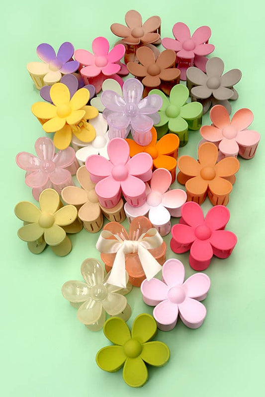 Oversized Flower Claw Clip