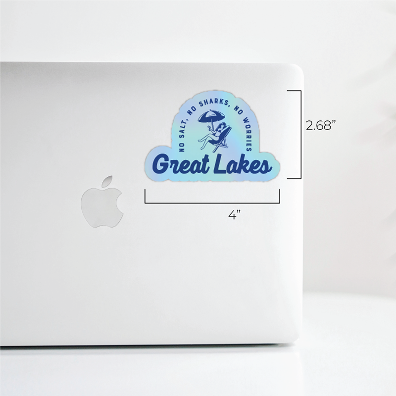 Holographic Great Lakes Sticker — Original Design/Waterproof
