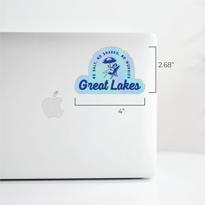Holographic Great Lakes Sticker — Original Design/Waterproof