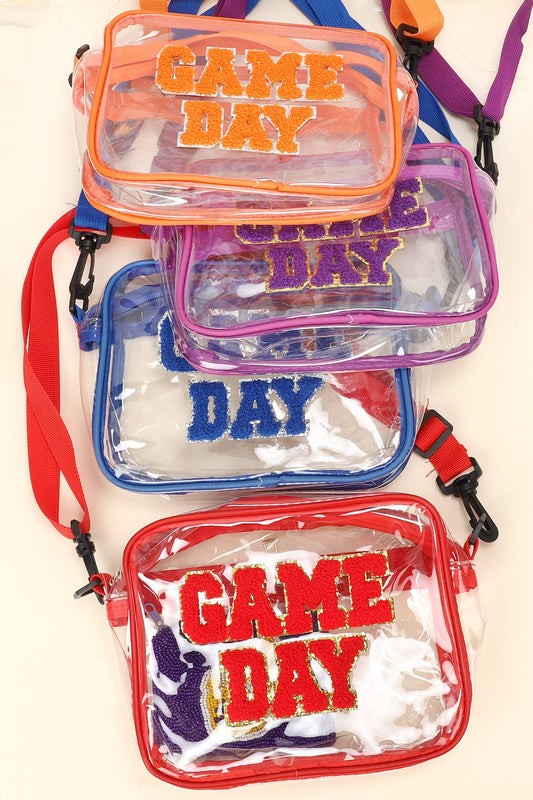 Game Day Clear Transparent Crossbody Bag