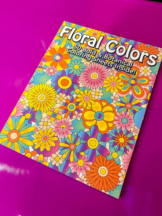 Floral Colors Coloring Book