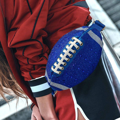 Rhinestone Football Fanny Pack