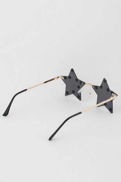 Multi Rhinestone Star Sunglasses