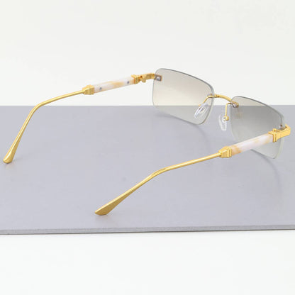 Chic Pillar Rimless Sunglasses