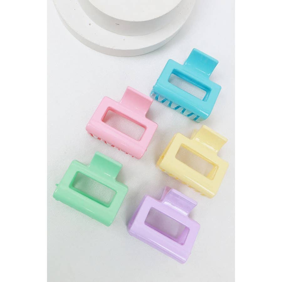 Mini Rectangle Hair Clip