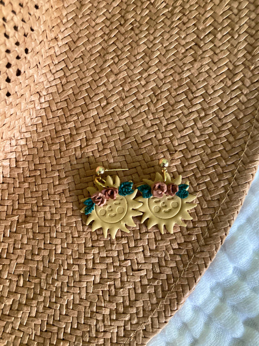 Floral Sun Earrings