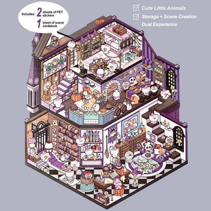 Studio Art Moodioma Kawaii Sticker Story Scene Kit