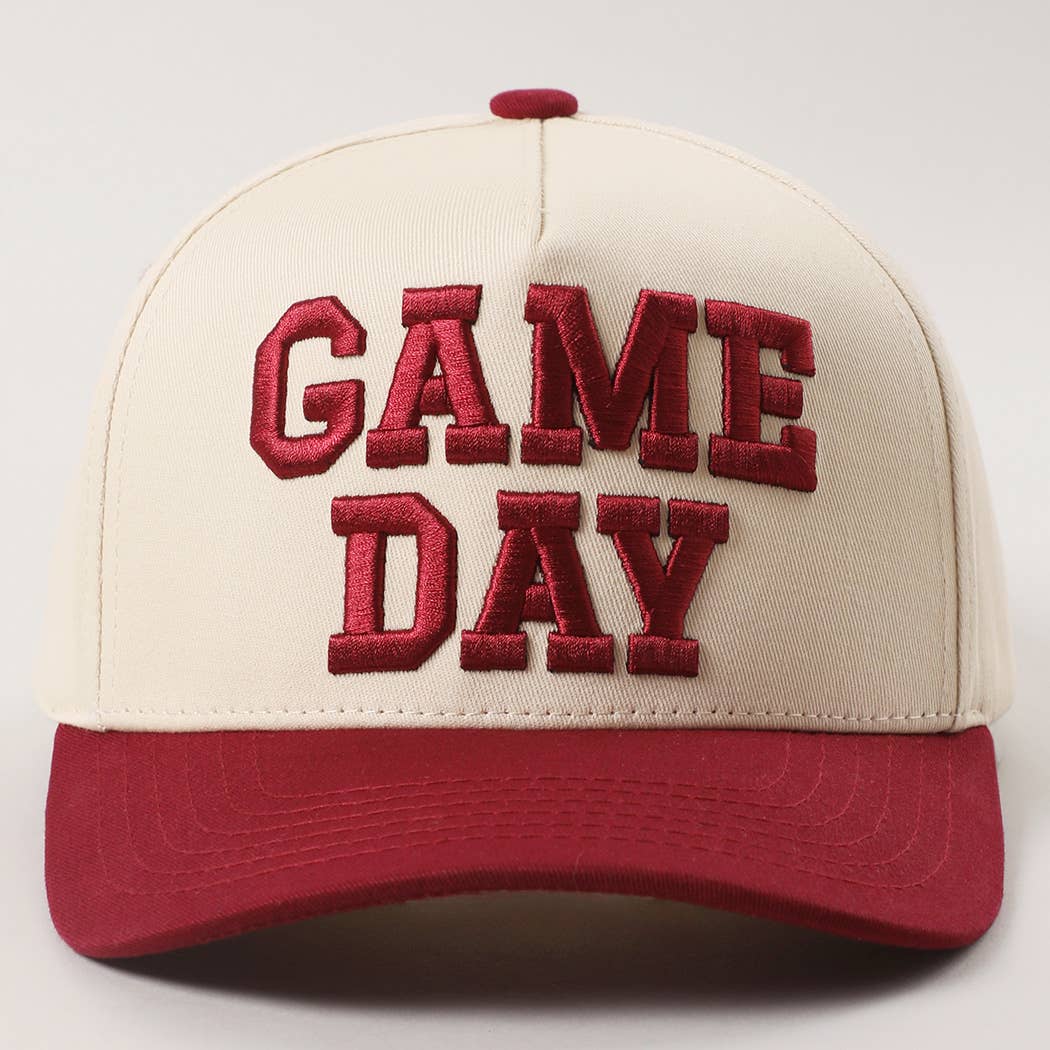 Game Day Embroidered Hat: Orange