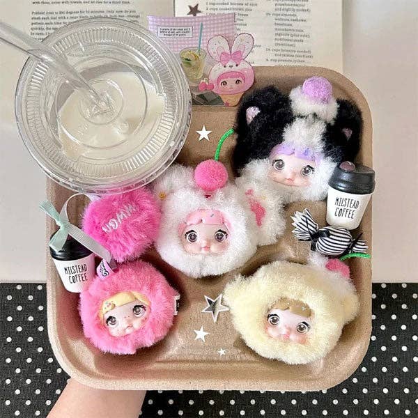 Nommi 100% Sweetness Series Kawaii Plush Doll Keychain Blind Box