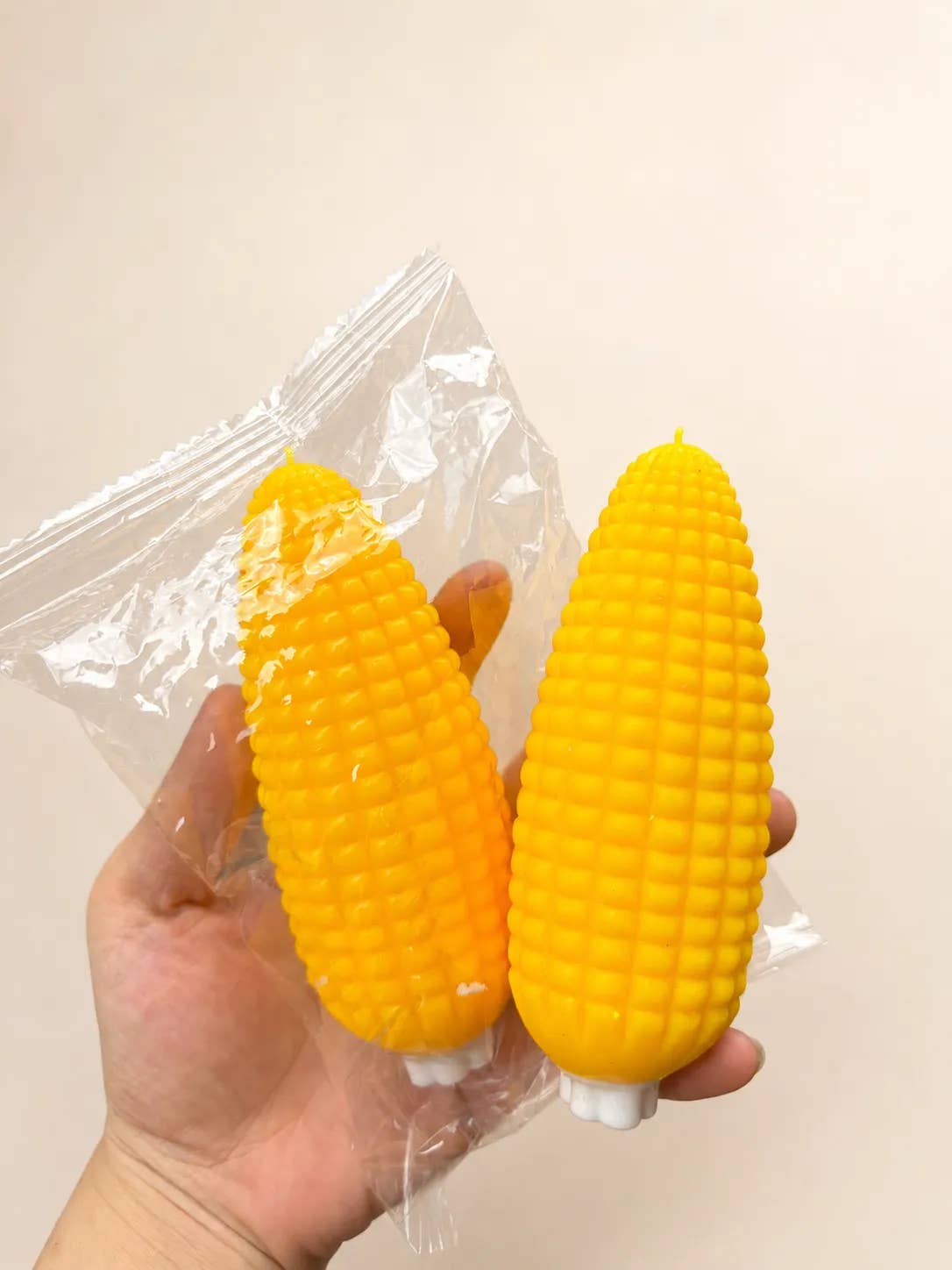 Crunchy Block-Filled Corn Squishy Toy