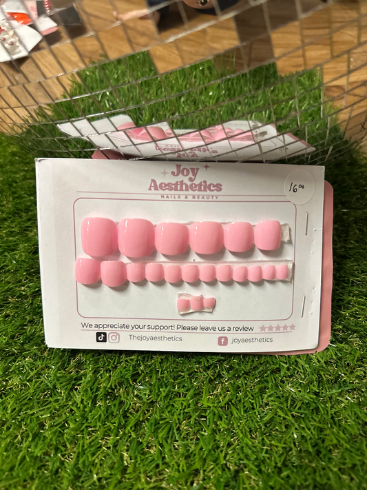 Baby Pink Toe Nails