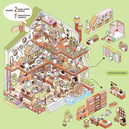Studio Art Moodioma Kawaii Sticker Story Scene Kit