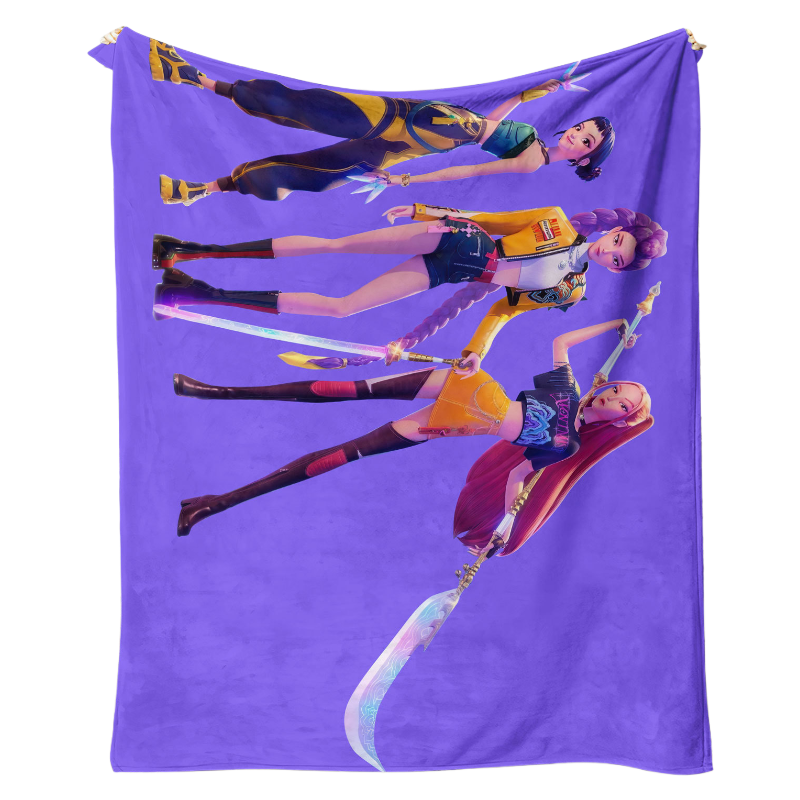 Kpop Demon Hunters Throw Blanket