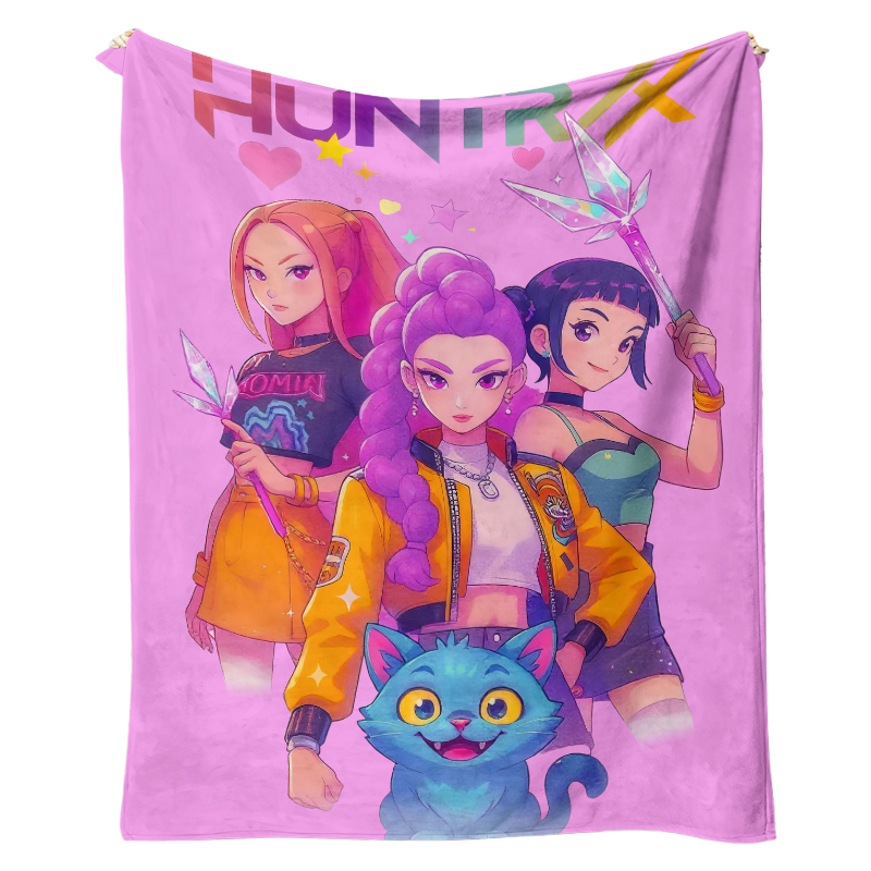 Kpop Demon Hunters Throw Blanket