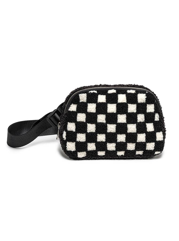 Black and White Belt Bag