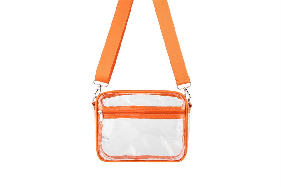 Ladies Clear see Thru Crossbody Fashion Handbag