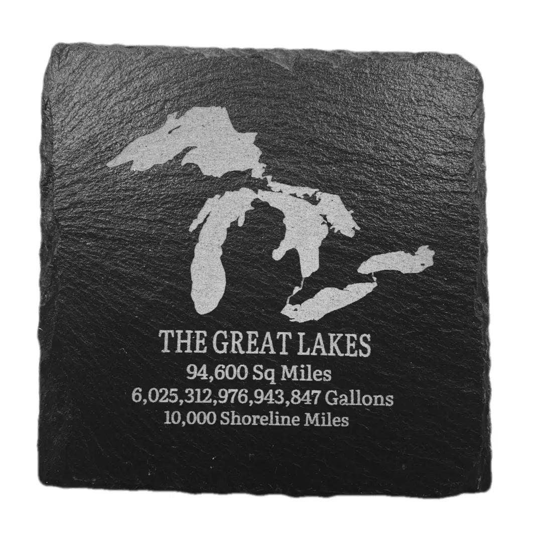 Slate Coasters Michigan Themed