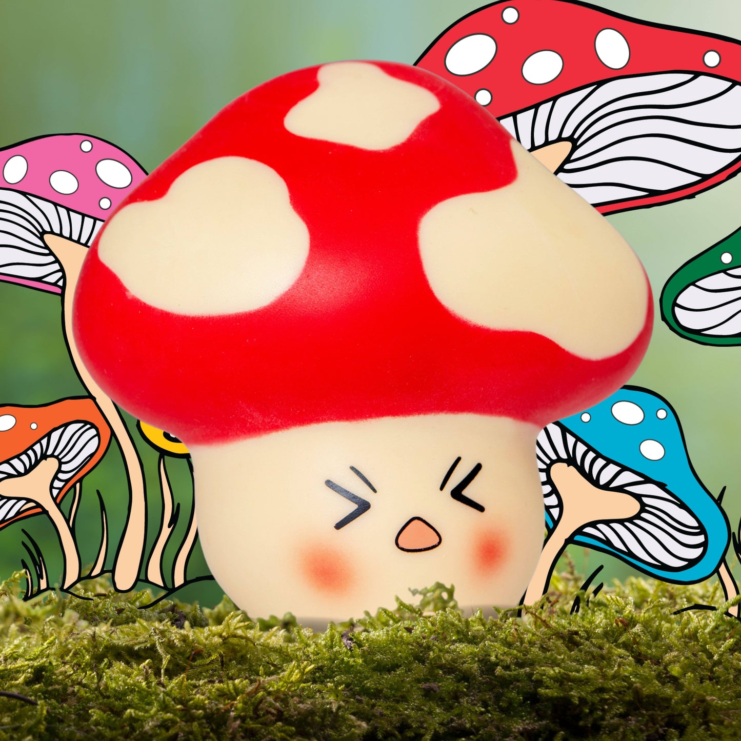Squishy Stress Toy - Stress Shroom - Novelty Fidget Toys