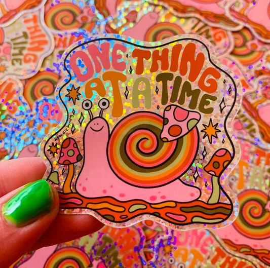 One Thing at a Time Sticker
