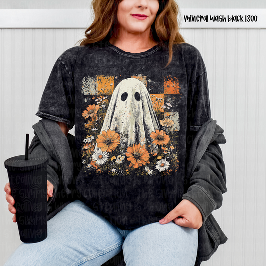 Distressed Ghost Mineral Wash Tee