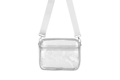 Ladies Clear see Thru Crossbody Fashion Handbag
