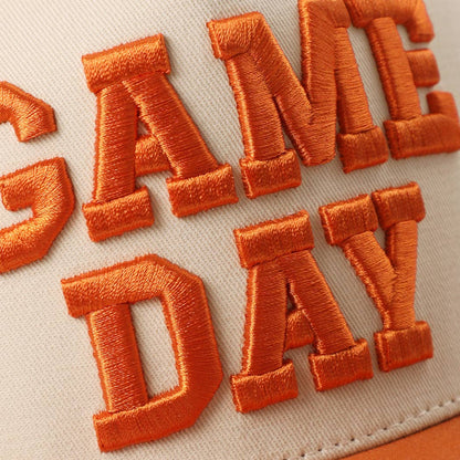 Game Day Embroidered Hat: Purple