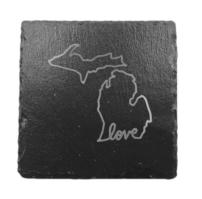 Slate Coasters Michigan Themed