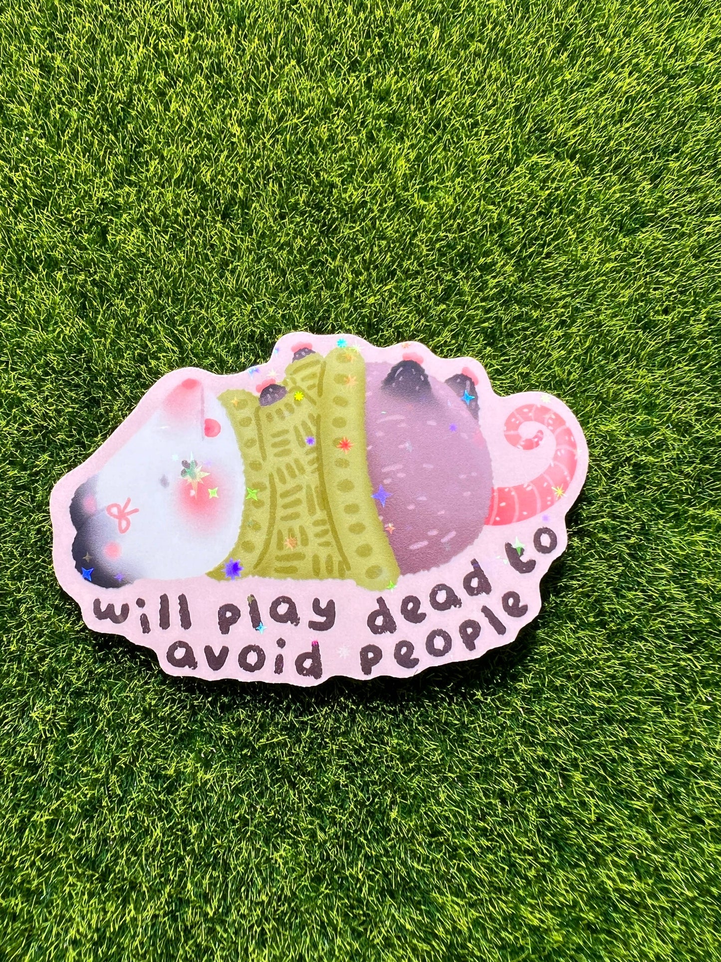 Avoid People Sticker