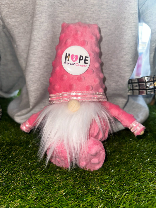 Breast Cancer Awareness Gnome