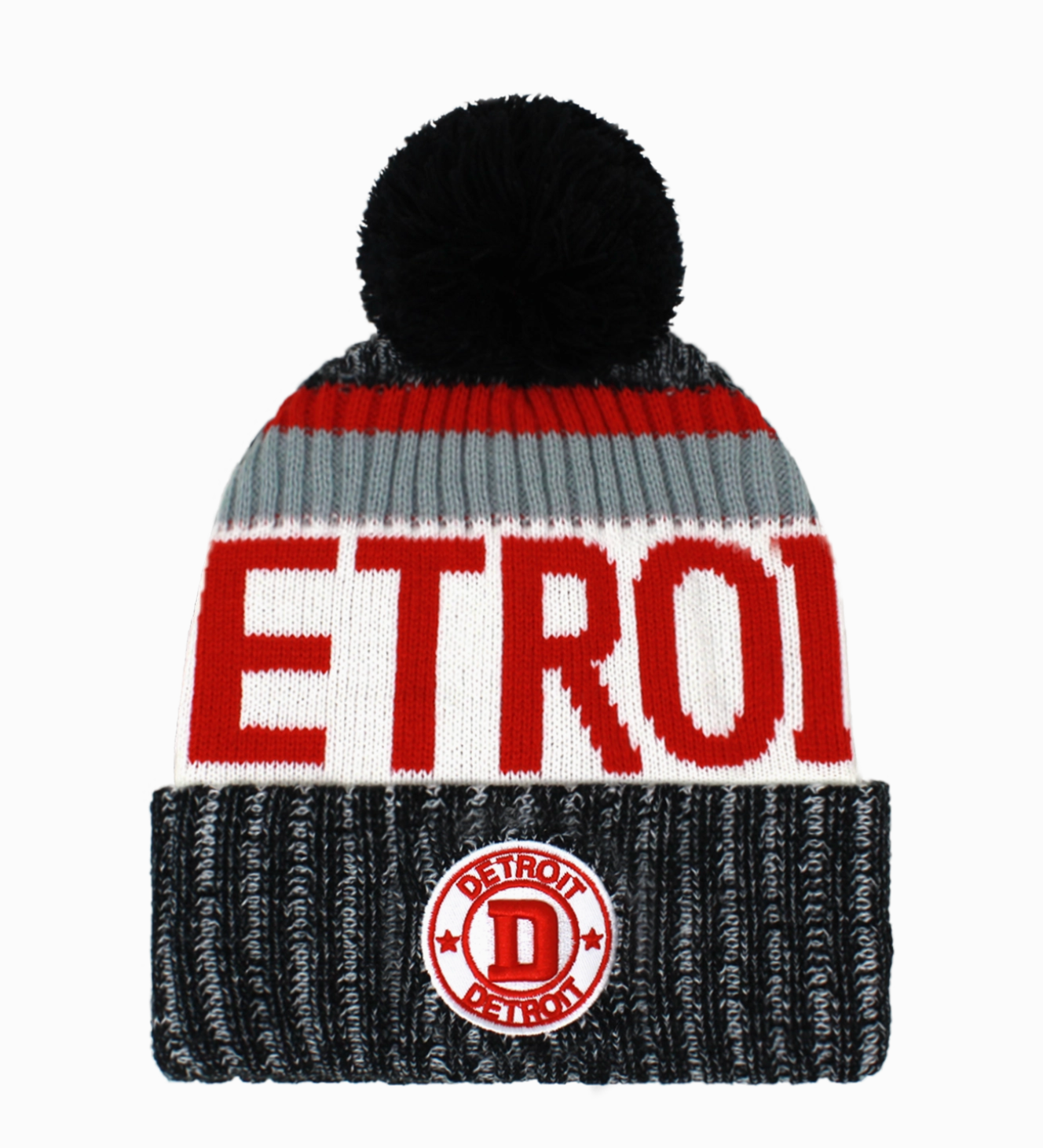 Red Wings Pom Beanie