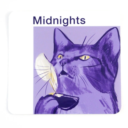 Midnight Cat Vinyl Sticker