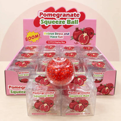 Crunchy Pomegranate Bead-Filled Squishy Stress Toy