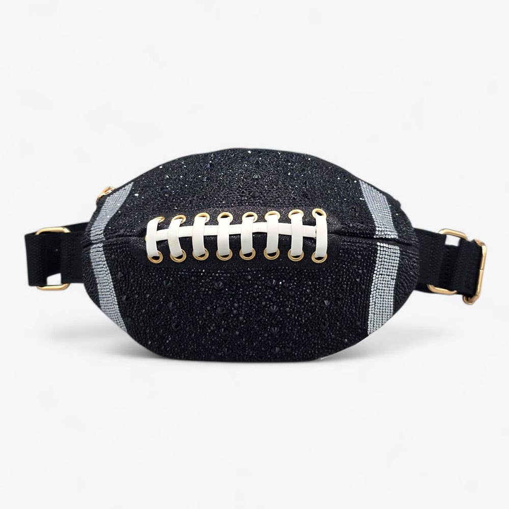 Rhinestone Football Fanny Pack