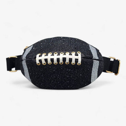 Rhinestone Football Fanny Pack
