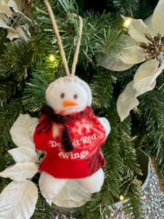 Recycled Snowman Ornament