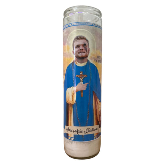 Aidan Hutchinson Devotional Prayer Saint Candle