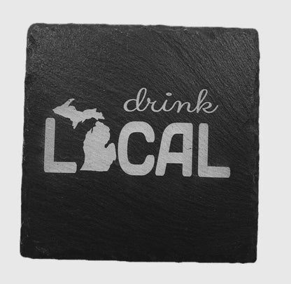 Slate Coasters Michigan Themed