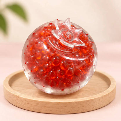 Crunchy Pomegranate Bead-Filled Squishy Stress Toy