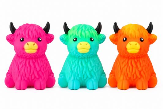BRIGHT HIGHLAND COW SQUISHY