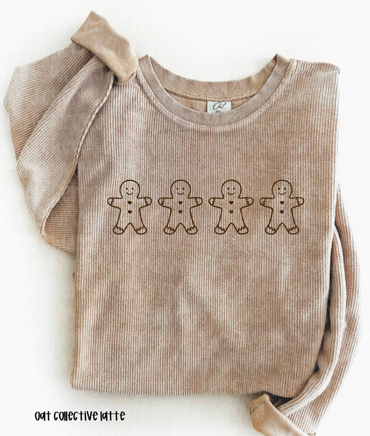 Gingerbread Thermal Vintage Pullover