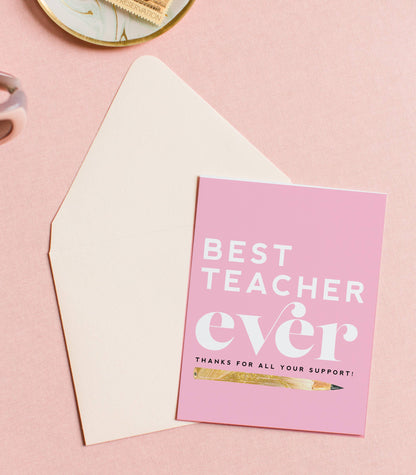 Teacher Appreciation Card