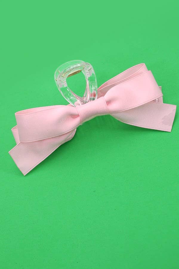 Large Silky Bow Claw Clip