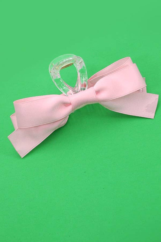 Large Silky Bow Claw Clip