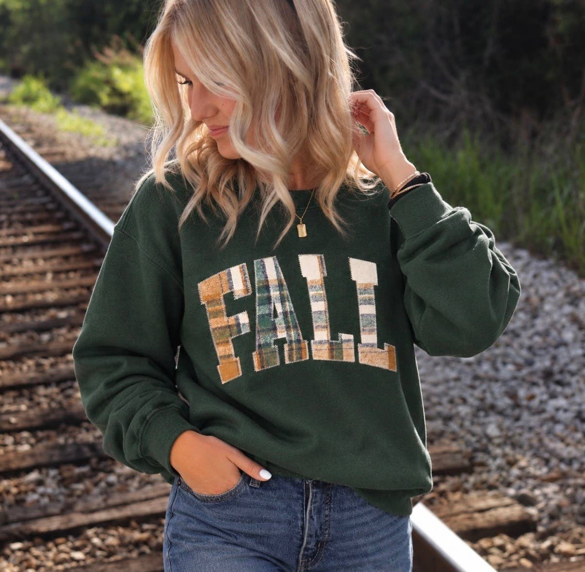 Fall Plaid Sweatshirt