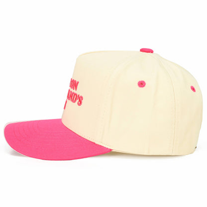 Put it on my Husbands Tab Trucker Hat