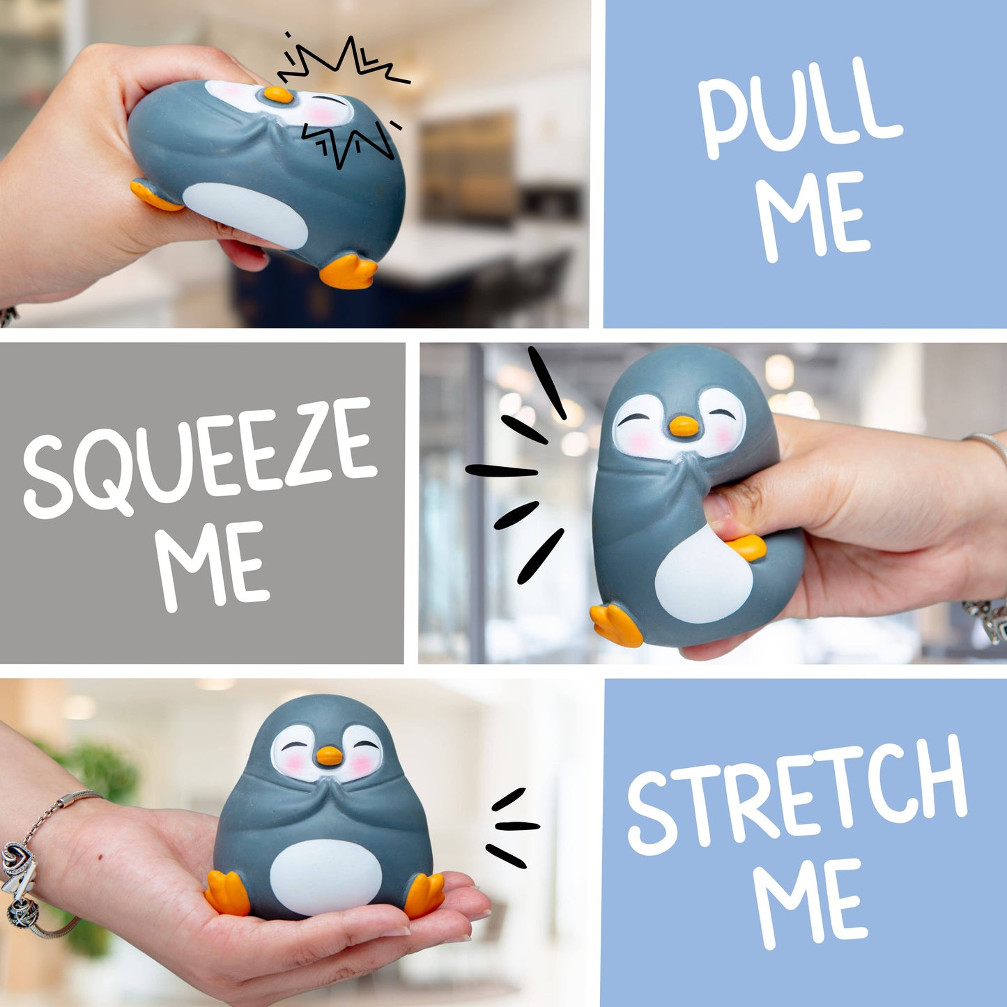 Squishy Stress Ball Toy - Zenguin - Novelty Fidget Squishies